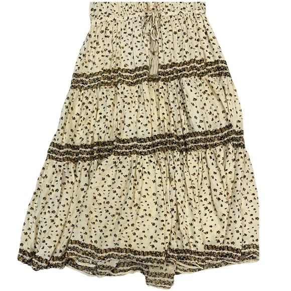 Free People Rare Feelings Maxi Dress in Neutral Cream Size Extra Small - Picture 6 of 12